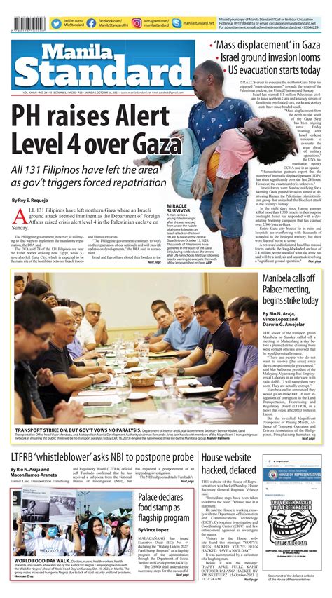 Manila Standard 2023 October 16 Monday By Manila Standard Issuu