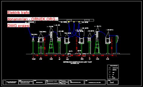 Elektrik Trafo Donan Mlar Dwg Projesi Autocad Projeler