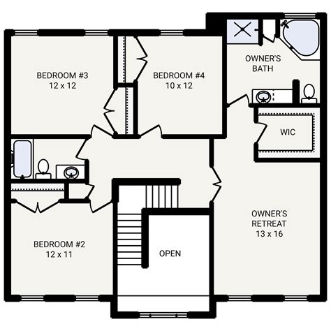 Callaway 4 Bedroom 25 Bath House Plan 2600 Sq Ft House Plans