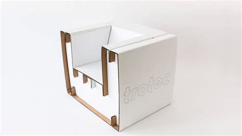 Laser Cutting Large Format Cardboard Corrugated Cardboard Chair