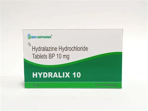 Hydralazine Hydrochloride Tablets 10 Mg At Rs 30box Terbinafine