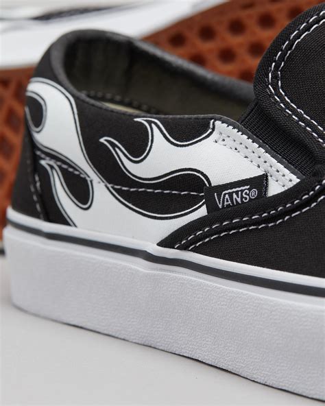 Shop Vans Classic Slip On Shoes In Black/white - Fast Shipping & Easy Returns - City Beach Australia