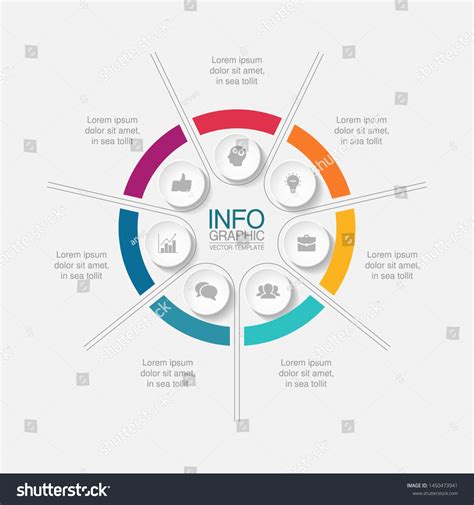 Vector Circular Infographic Diagram Template Royalty Free Stock