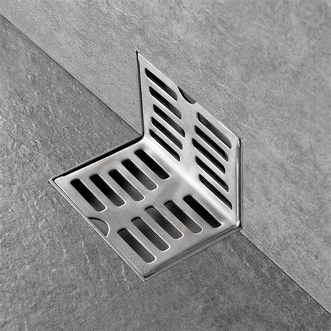 Corner Stainless Steel Side Drain Wall L Shaped Drain Corner Floor