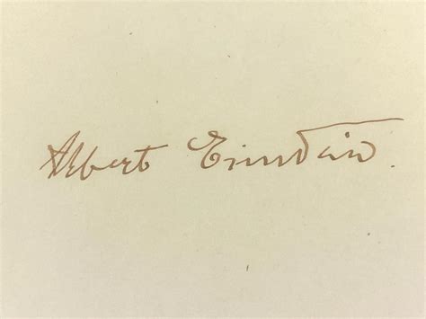 At Auction Albert Einstein Clipped Signature