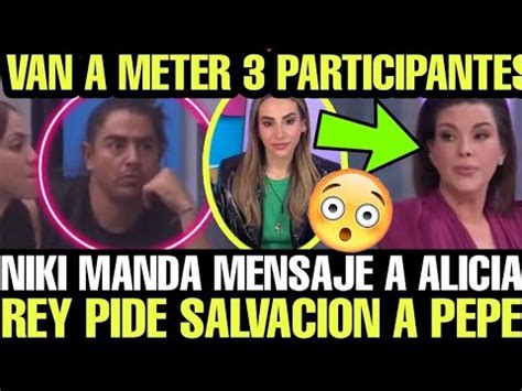 REY PIDE QUE LO SALVE NIKI MANDA MENSAJE A ALICIA METERÁN A 3