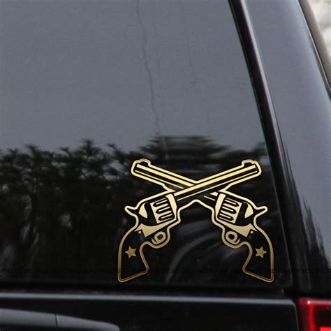 Crossed Guns Decal Sticker Cowboy Country Miranda Lambert Truck Window Laptop Rlgraphics Laptop