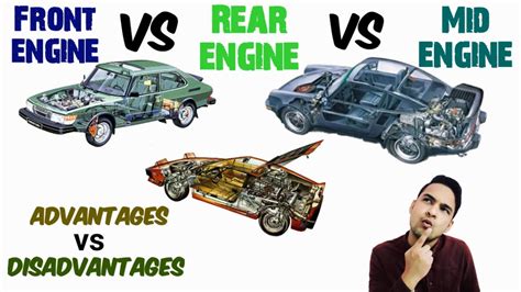 Front Engine Vs Rear Engine Vs Mid Engine Difference Front Rear Mid