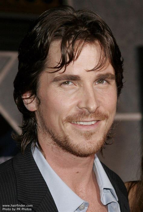 Christian Bale With A Shag Type Layered Hairstyle Christian Bale