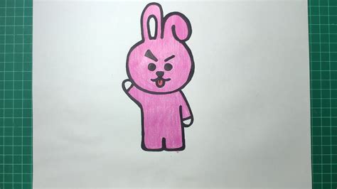 How To Draw Bt Cooky Step By Step Bts Jungkook Bt