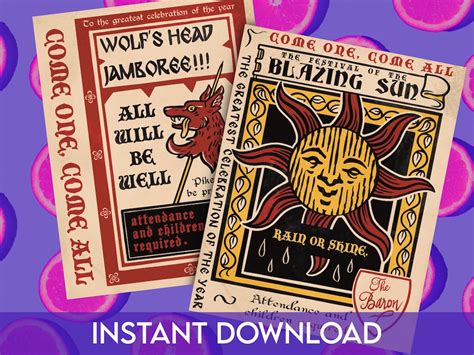 Curse of Strahd Printable Poster Duo // Vallaki Handouts for DM Prop ...