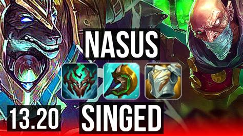 Nasus Vs Singed Top M Mastery Dominating Kr Diamond