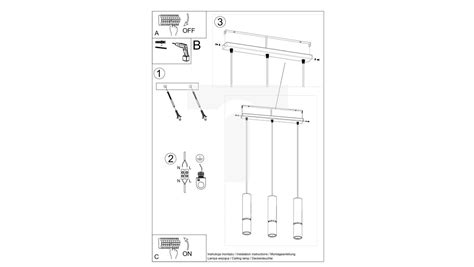 Lampa wisząca LOOPEZ 3L czarny złoty SOLLUX LIGHTING TIM SA