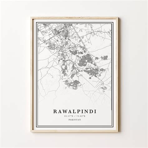 Rawalpindi Map Digital Rawalpindi Map Rawalpindi Pakistan - Etsy