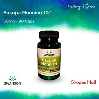 Swanson Bacopa Monnieri Mg Caps Mental Focus Stress