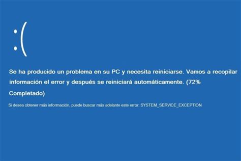 Solución Error System Service Exception En Windows 10