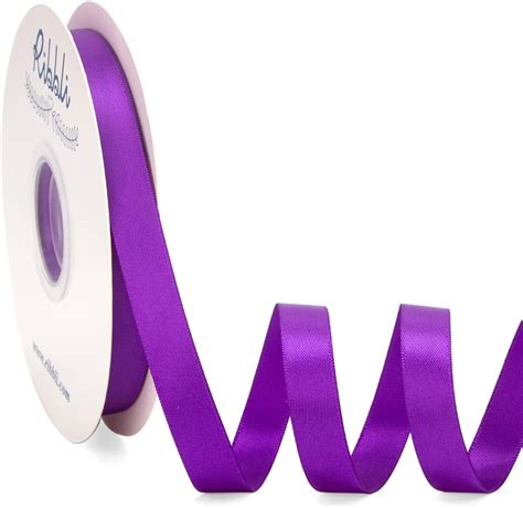 Amazon Ribbli Purple Satin Ribbon Double Faced Satin Inch X