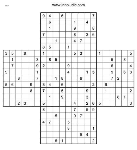 Multi Sudoku Kamikaze Sudoku Lyana Printable Sudoku