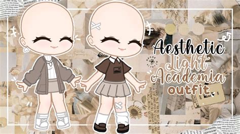 ♡☁light Academia Asethetic Outfit Ideas Gacha Club Inspo ☁♡ Youtube