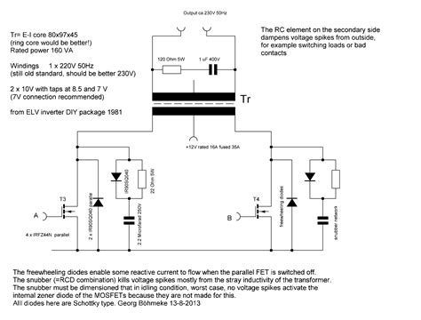 12v Dc To 230v Ac Inverter Circuit Diagram