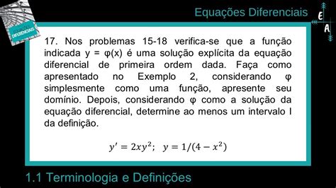 11 17 Terminologia E Definições Introdução às Equações Diferenciais