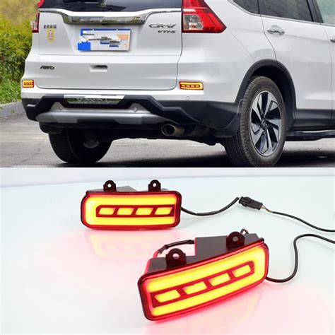 Car Flashing Pair For Honda Cr V Crv Led Rear Bumper Tail