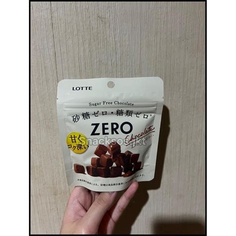 Jual Lotte Zero Sugar Free Chocolate Cube Cacao Lotte Zero Sugar