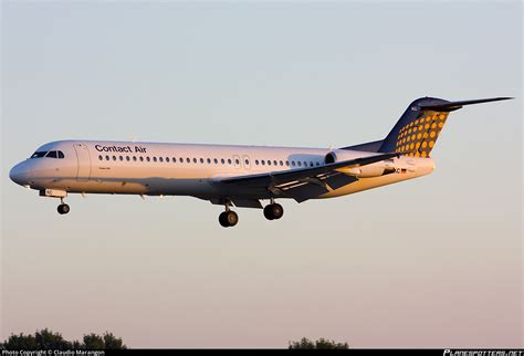 D AFKC Contact Air Fokker 100 F28 Mark 0100 Photo By Claudio Marangon