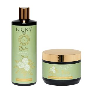 Gamme Shampoing Masque Capillaire Huile De Ricin Nicky Paris