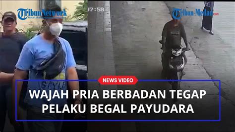 INI WAJAH Pria Berbadan Tegap Pelaku Begal Payudara Saat Ditangkap