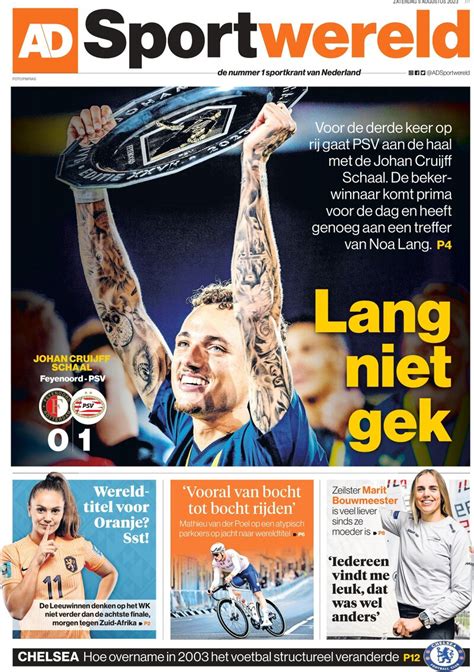 AD Sportwereld Today S Front Page FrontPages