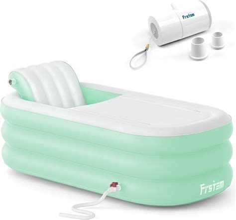 Mrisata Kit de Bañera Portátil Bañera de Hidromasaje Plegable para