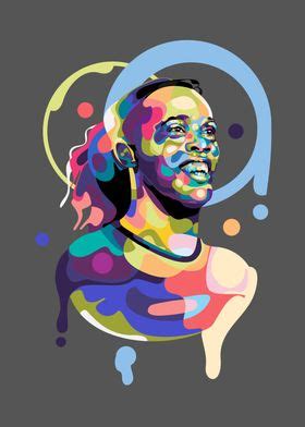 Ronaldinho Pop Art Poster By AD Art Displate