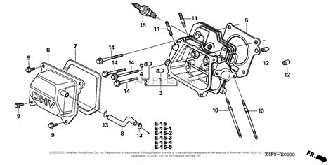 Honda Engines Gx120u1 Rhq4 Engine Jpn Vin Gcahk 1000001 Parts