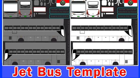 Jet Bus Template Bus Simulator Indonesia Bussidtemplate GameTub