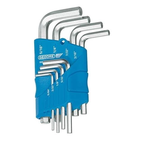 Gedore Hexagon Allen Key Set In Holder 8 Piece Rsis