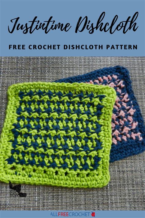 Justintime Dishcloth Dishcloth Crochet Pattern Crochet Dishcloths