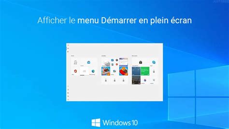 Afficher Le Menu D Marrer De Windows En Plein Cran