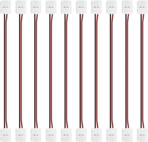 Lightingwill Pcs Pack Strip To Strip With Wire Solderless Snap Down