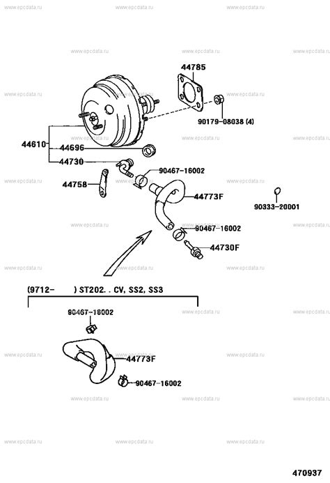 Brake Booster Vacuum Tube For Toyota Celica T Generation