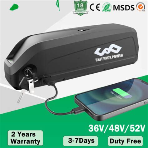 UPP Ebike Akku 36V 48V 52V 20Ah 22 4Ah Hailong Li Ion Batterie 0 1500W