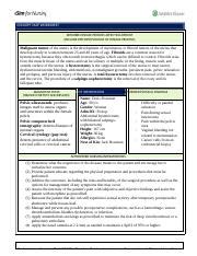 Vsim Packet Doris Bowman Docx Concept Map Worksheet Describe Disease