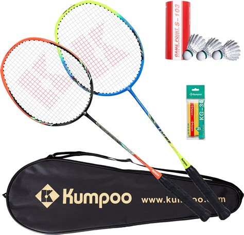 Amazon Kumpoo Badminton Racket Set Of G Lightweight Carbon