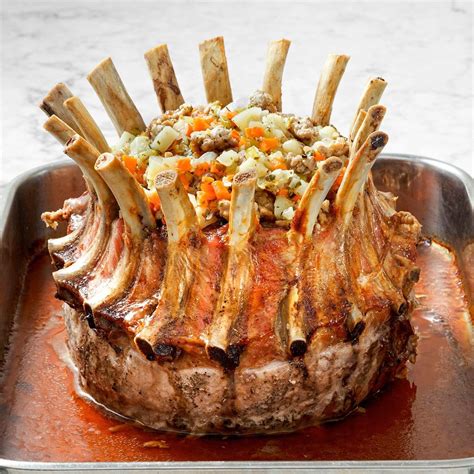 Stuffed Crown Roast Of Pork Recipe