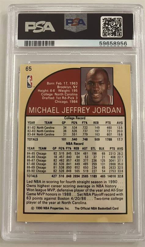 Hopps Michael Jordan Psa Inv Chicago Bulls Goat Nba