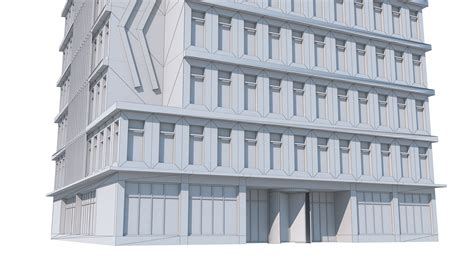 Edificio De Apartamentos Moderno Modelo D Max Ds Obj Fbx