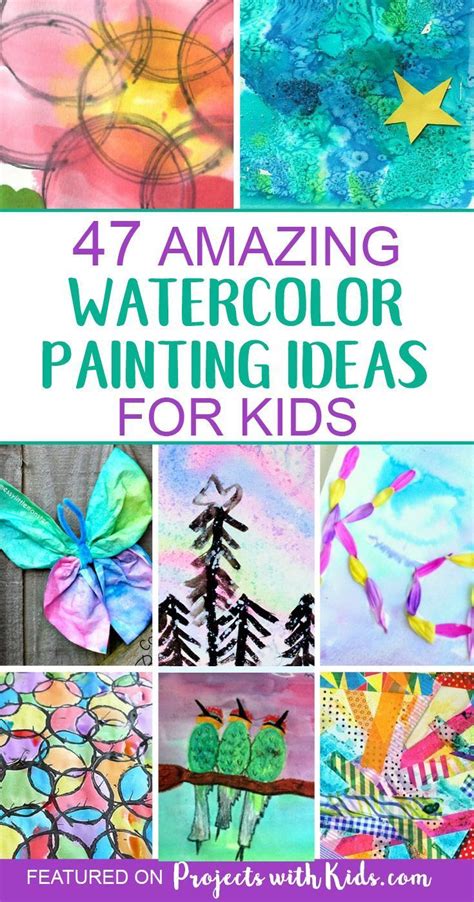 Cool Watercolor Painting Ideas For Kids : First, decide if you want to ...