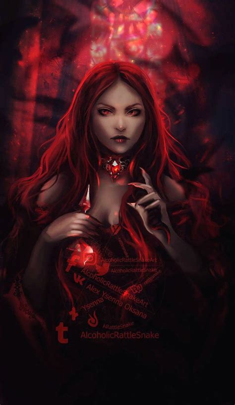 Pin By Willow Moon On Red Haired Fantasy Art Women Dark Fantasy Art