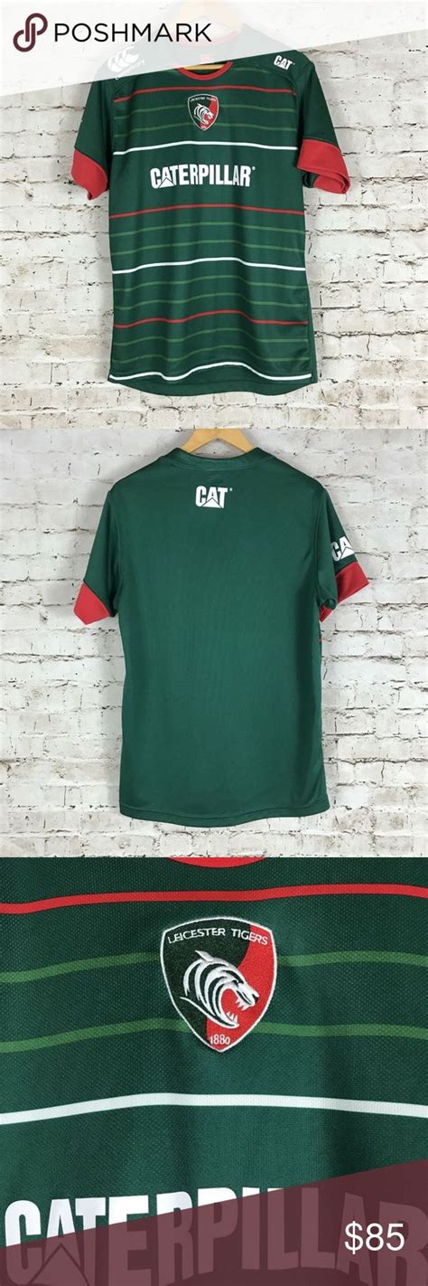 Leicester Tigers Rugby Jersey Size Large Green Can Rugby Jersey Mens