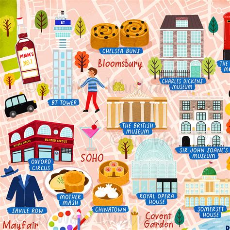 London Map Illustration on Behance